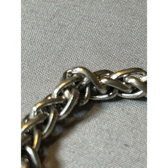 Silver Tone Rhinestone Soccer Bracelet - Picture 5 of 5